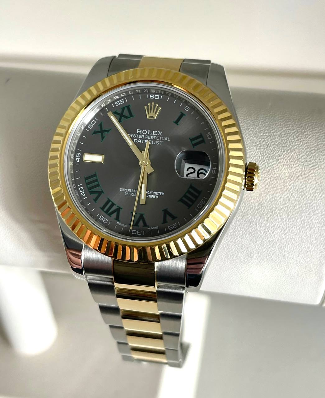 Часы Rolex Datejust II 41mm Steel and Yellow Gold "Wimbledon" 116333