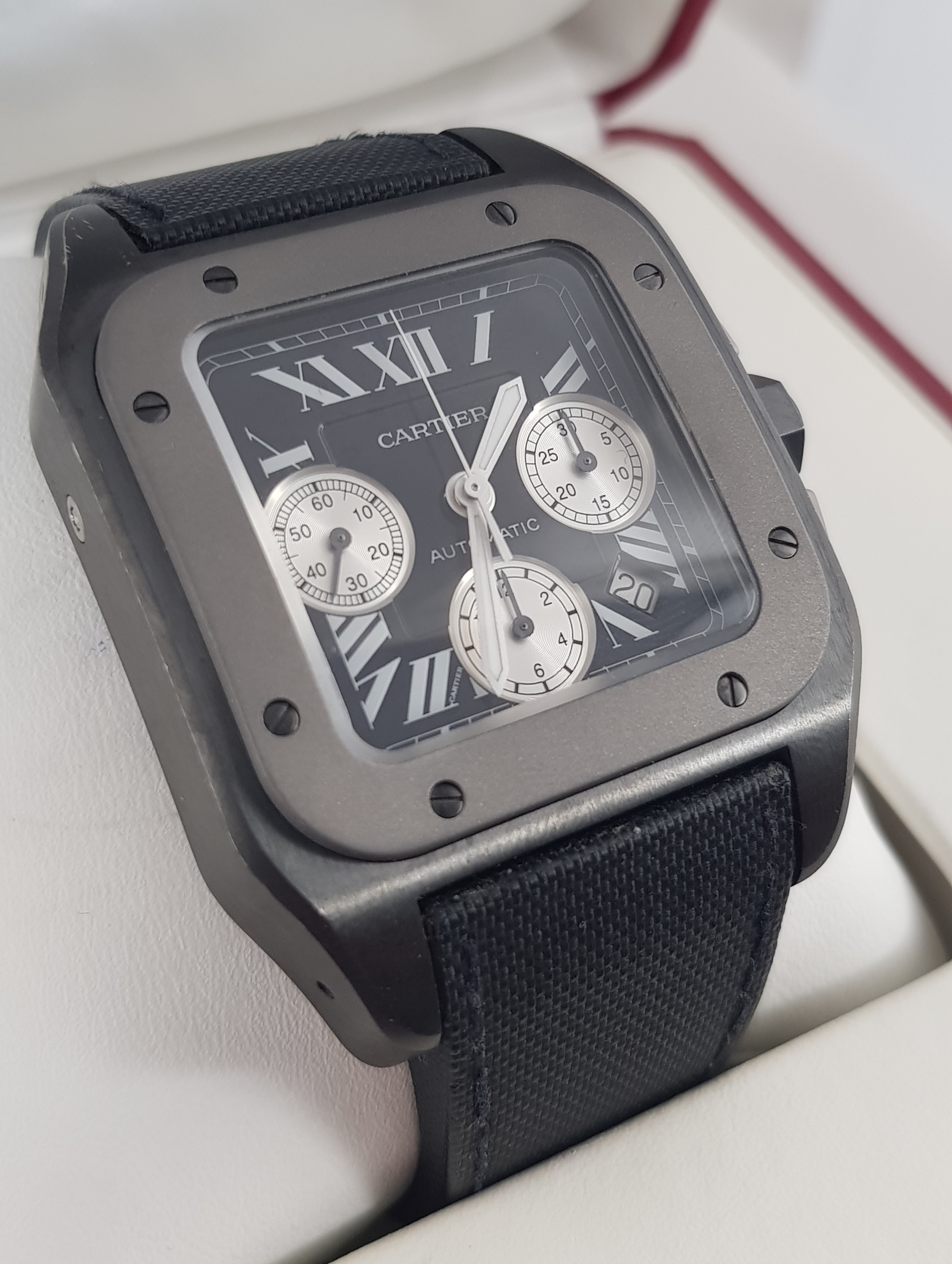 Часы Cartier Santos De 100 Chronograph W2020005