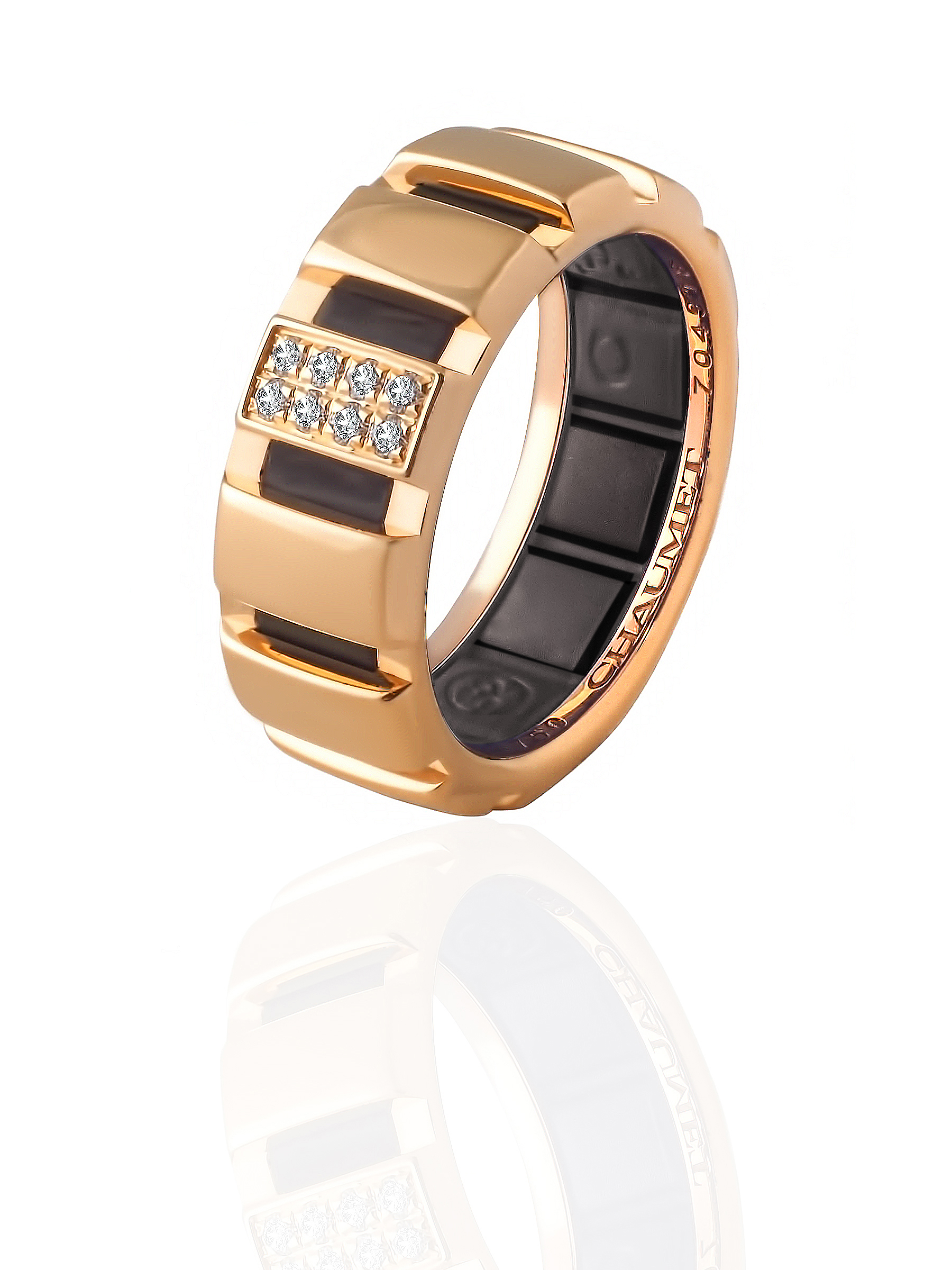 Кольцо с бриллиантом CHAUMET Class One 18K Yellow Gold Diamond Band Ring