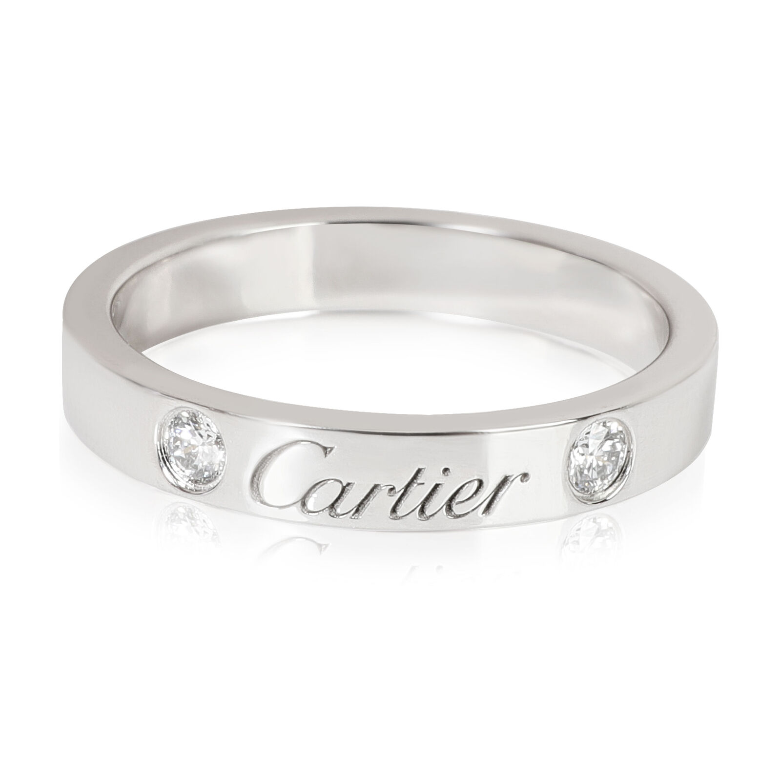 Кольцо с бриллиантом Cartier C De Wedding Band Ring B4077852