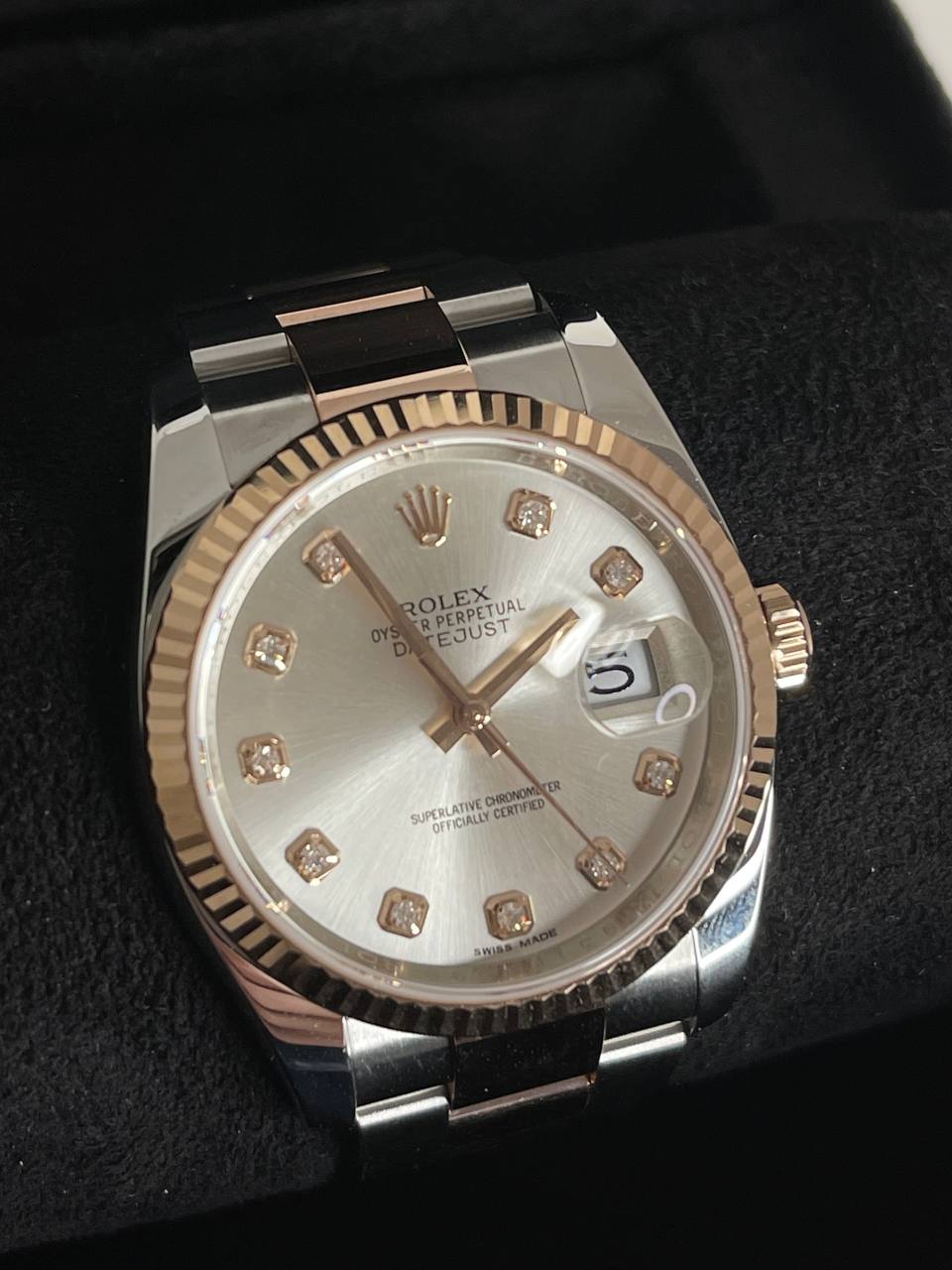 Часы Rolex Datejust 36 mm Steel and Everose Gold M116231-0074
