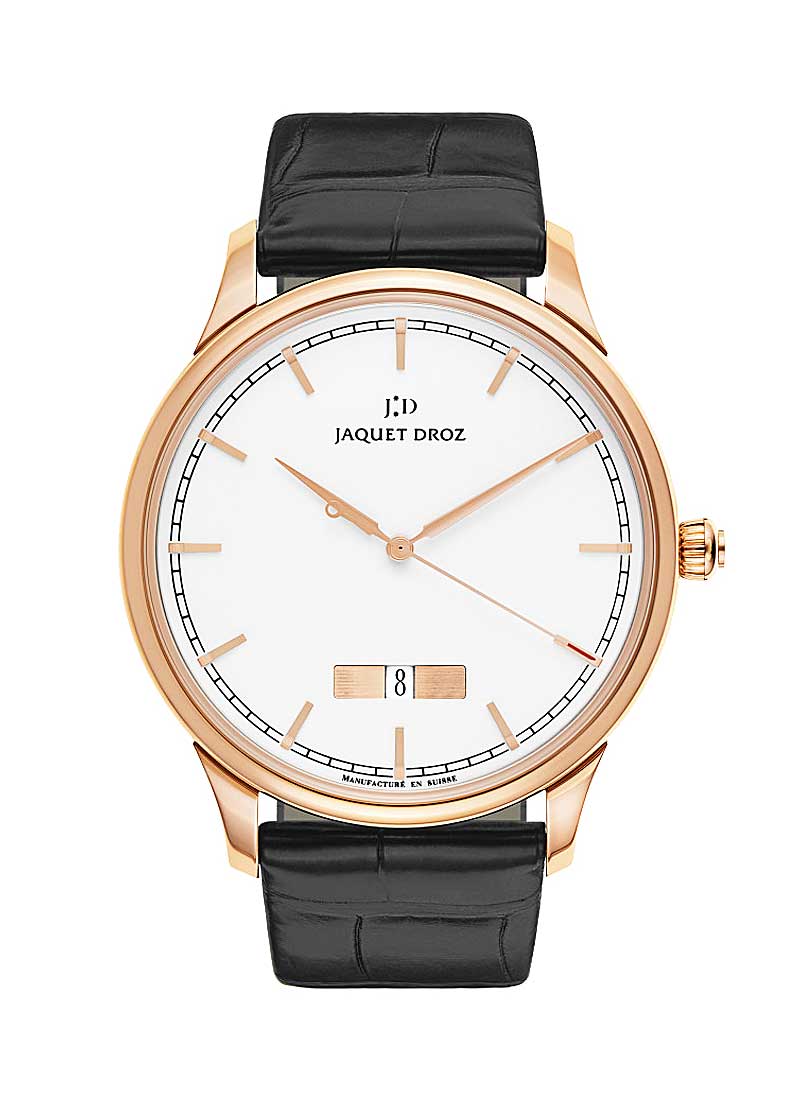 Часы Jaquet Droz Grande Heure Minute Quantieme Ivory Enamel 43mm J017533200