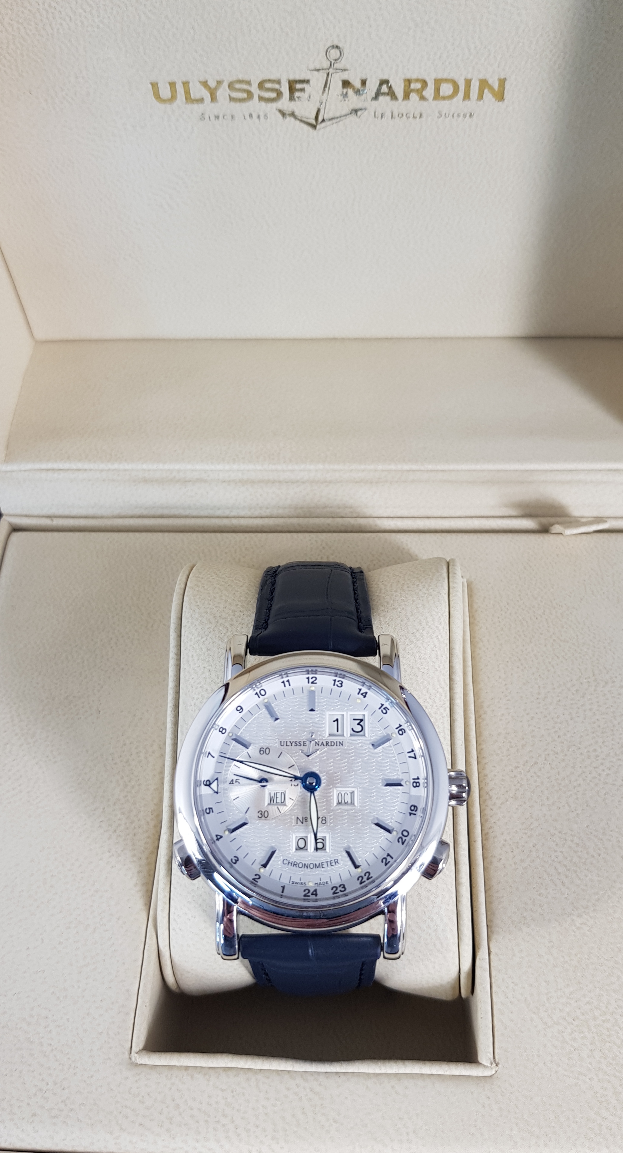 Часы Ulysse Nardin Classical GMT Perpetual Platinum Limited Edition of 500 329-80