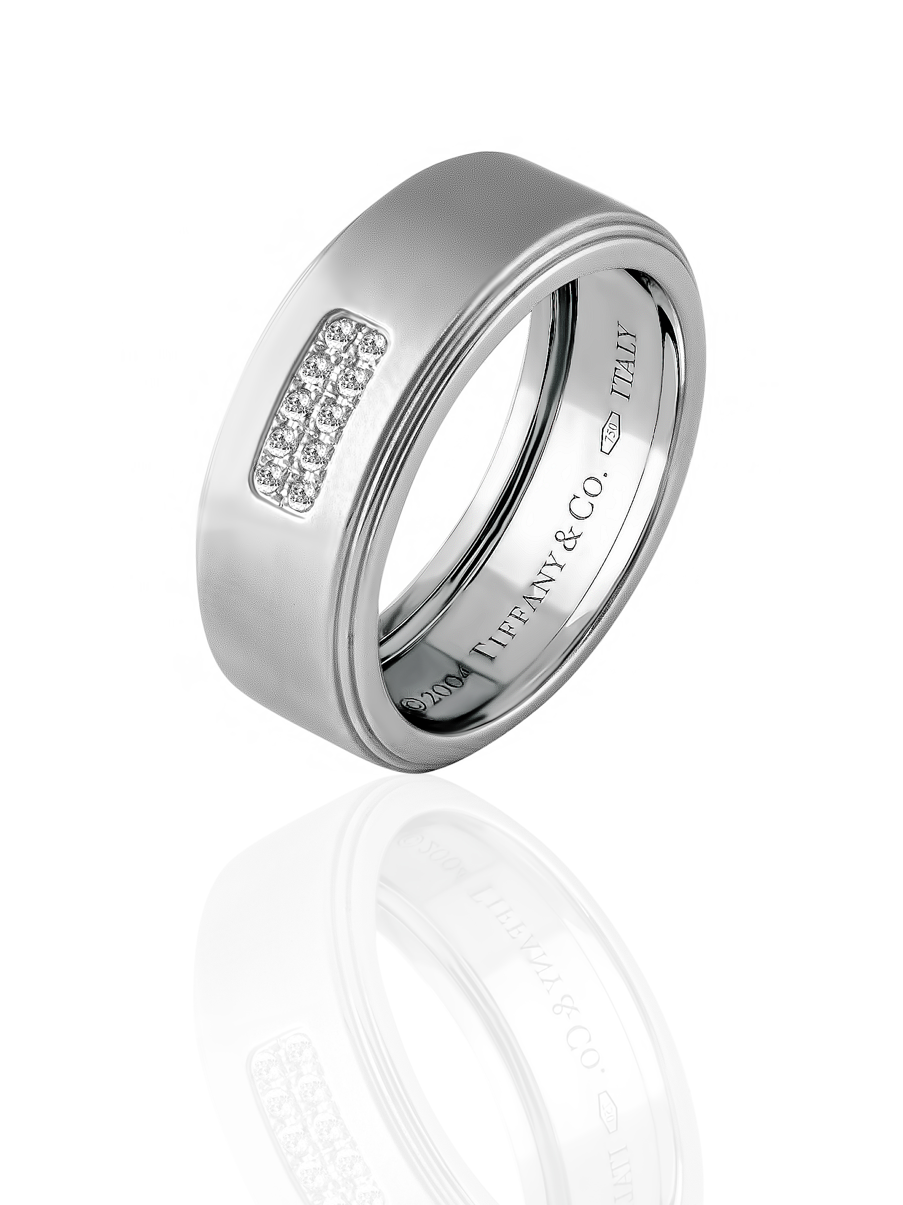 Кольцо с бриллиантом Tiffany & Co White Gold and Diamond Ring