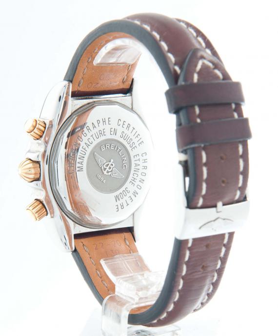 Часы Breitling Сhronomat Evolution Gold Steel silver Dial B13356