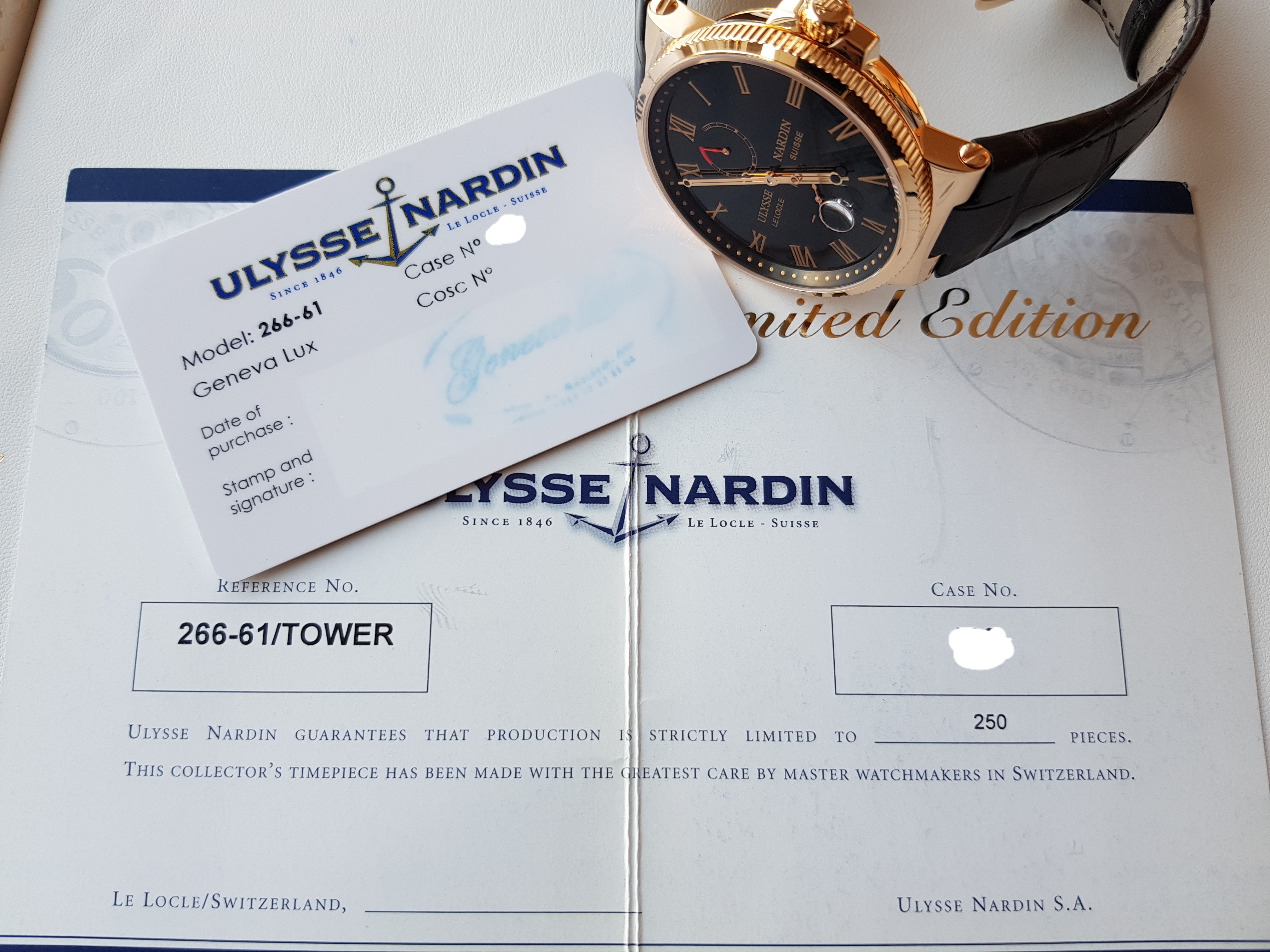 Часы Ulysse Nardin Marine Spasskaya Tower 266-61/TOWER