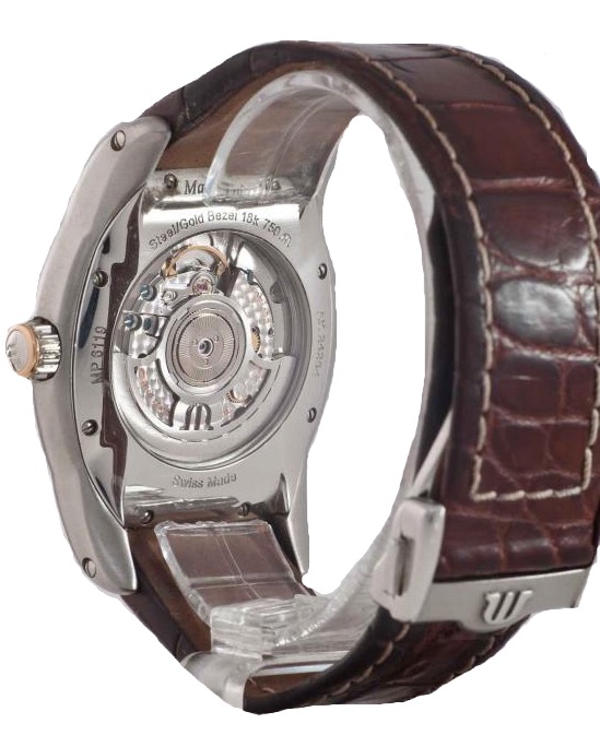Часы Maurice Lacroix Masterpiece Jours Retrogrades Tonneau Stahl Gold MP6119