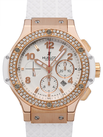 Часы Hublot Big Bang Red Gold All White Porto Cervo Diamonds 301.PE.230.RW.114