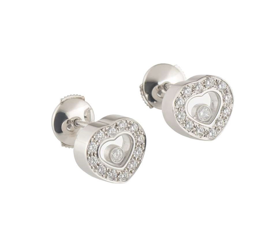 Серьги Chopard пусеты Happy Diamonds Earrings 83/2936-20
