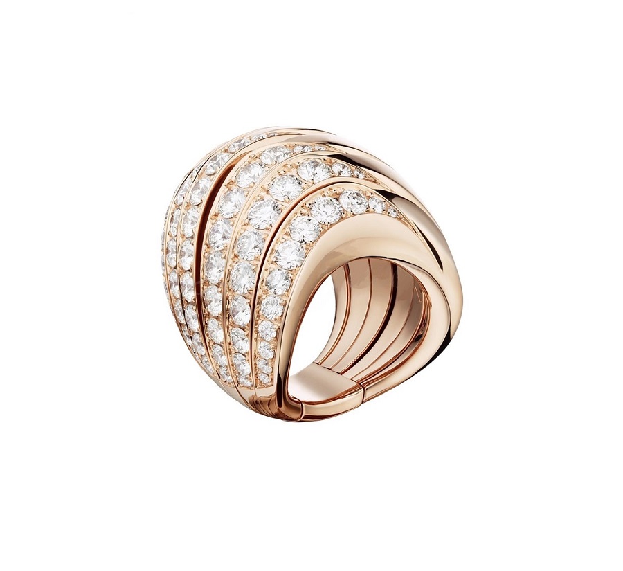 Кольцо с бриллиантом de Grisogono  Zebra 53901/04
