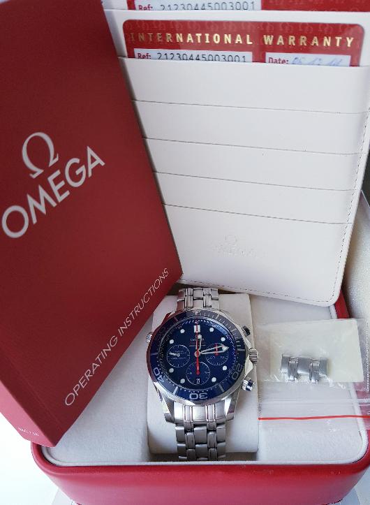 Часы Omega Seamaster Diver 300m Co-axial Chronograph 212.30.42.50.03/001