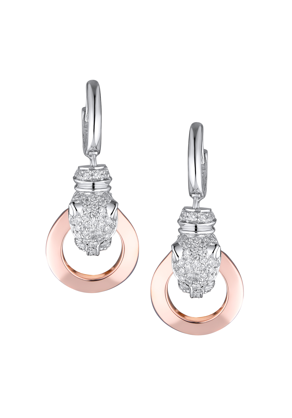 Серьги No Name  в стиле PANTHERE DE CARTIER