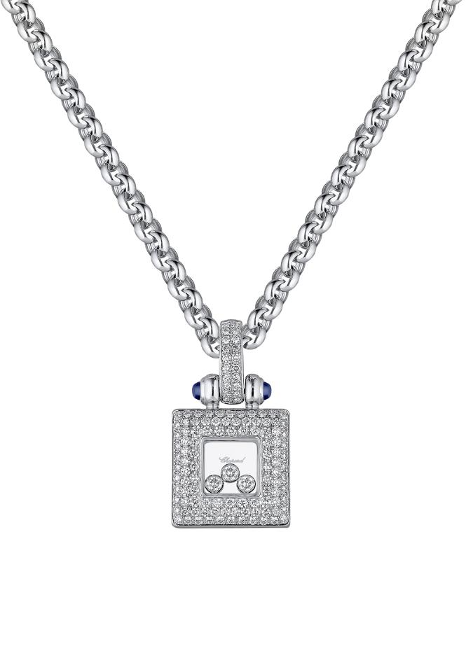 Колье Chopard подвеска Happy Diamonds Square 79/2862/3-20