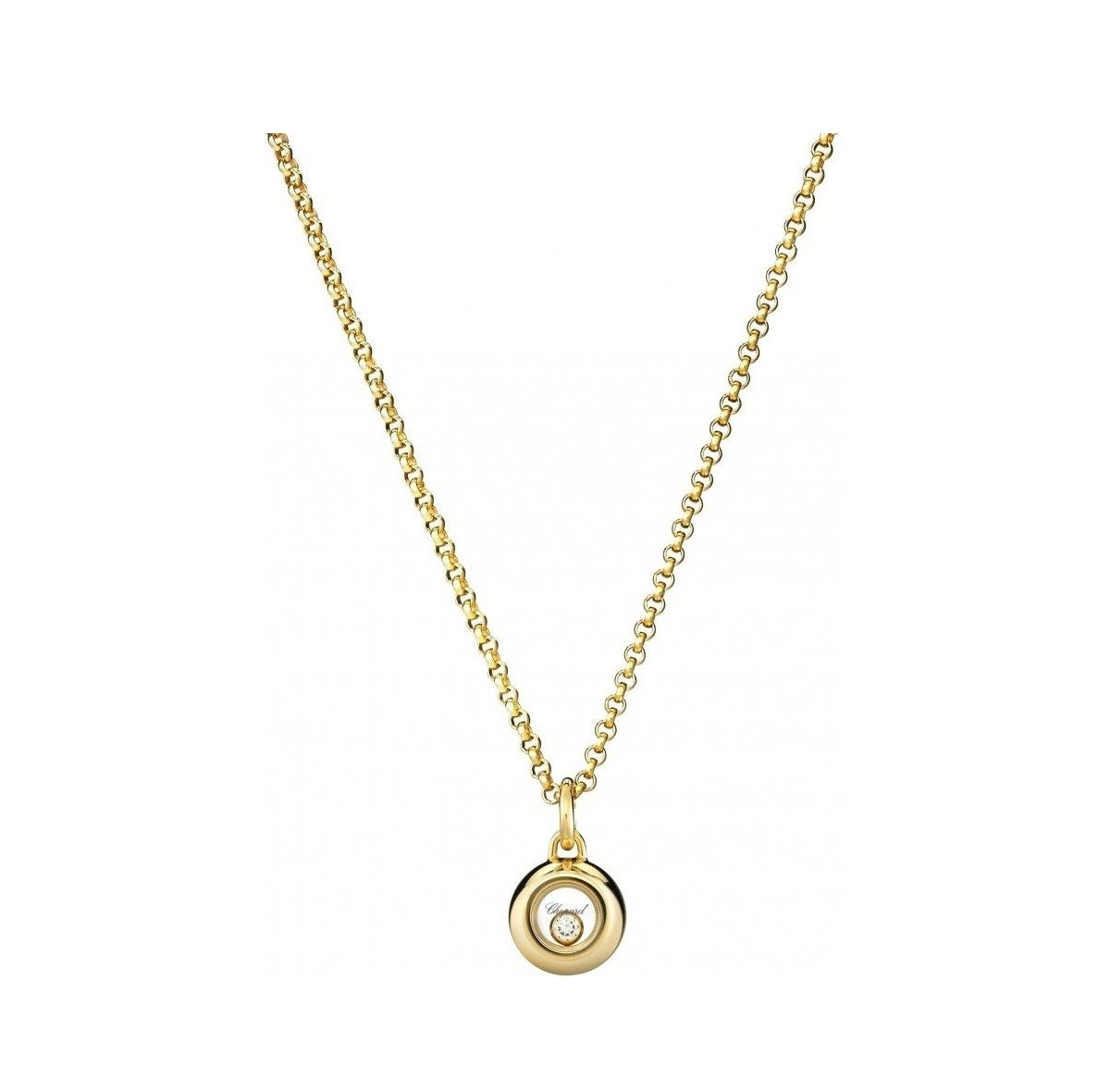 Колье Chopard подвеска Miss Happy Yellow Gold Diamond 799010-0001