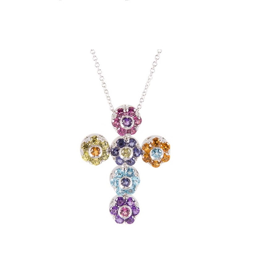 Колье Pasquale Bruni подвеска на цепи Flower jewelry