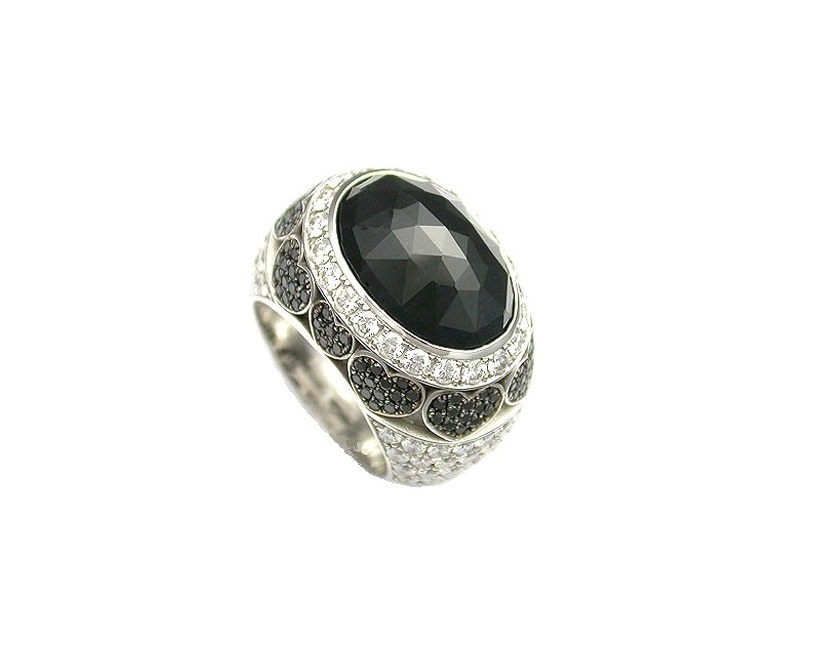 Кольцо с бриллиантом Chopard Black Sapphire 82/3974/401