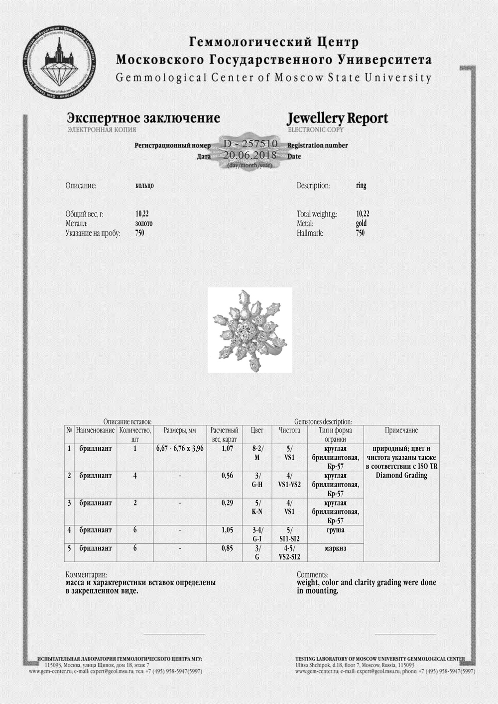 Кольцо с бриллиантом No Name  с бриллиантами 3,82ct