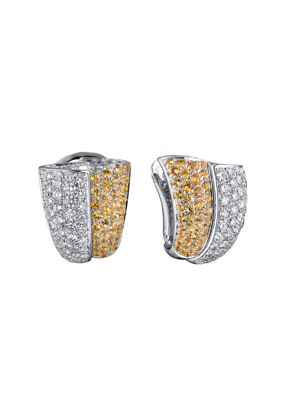 Серьги RalfDiamonds  с бриллиантами и сапфирами