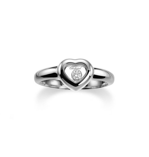 Кольцо с бриллиантом Chopard  Happy Diamonds Hearts 824854-1110