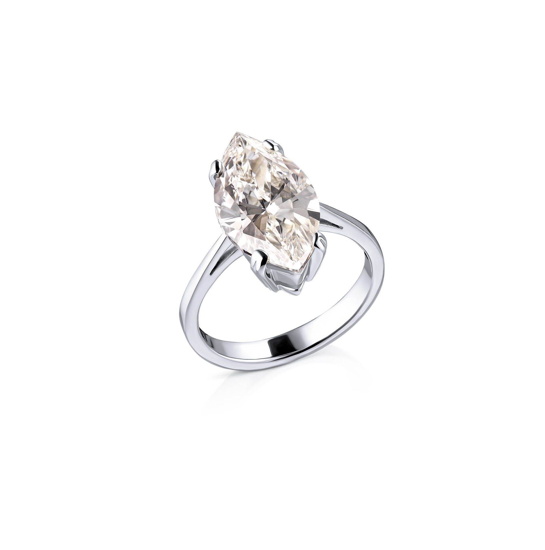 Кольцо с бриллиантом No Name  с бр. 5,25ct L/I1
