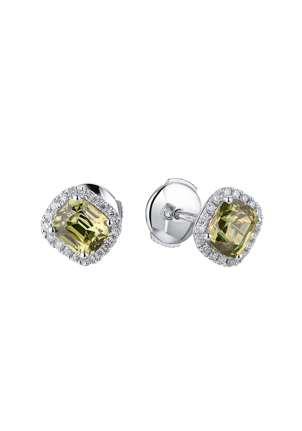 Серьги RalfDiamonds  с демантоидами 1,12ct.