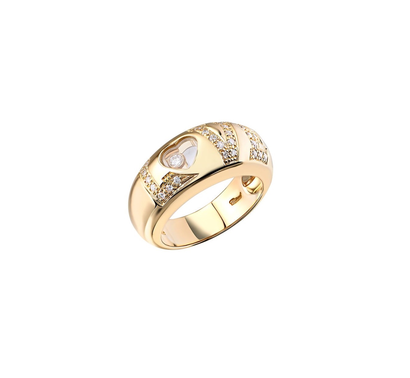 Кольцо с бриллиантом Chopard  Happy Diamonds Love 82/2899-20