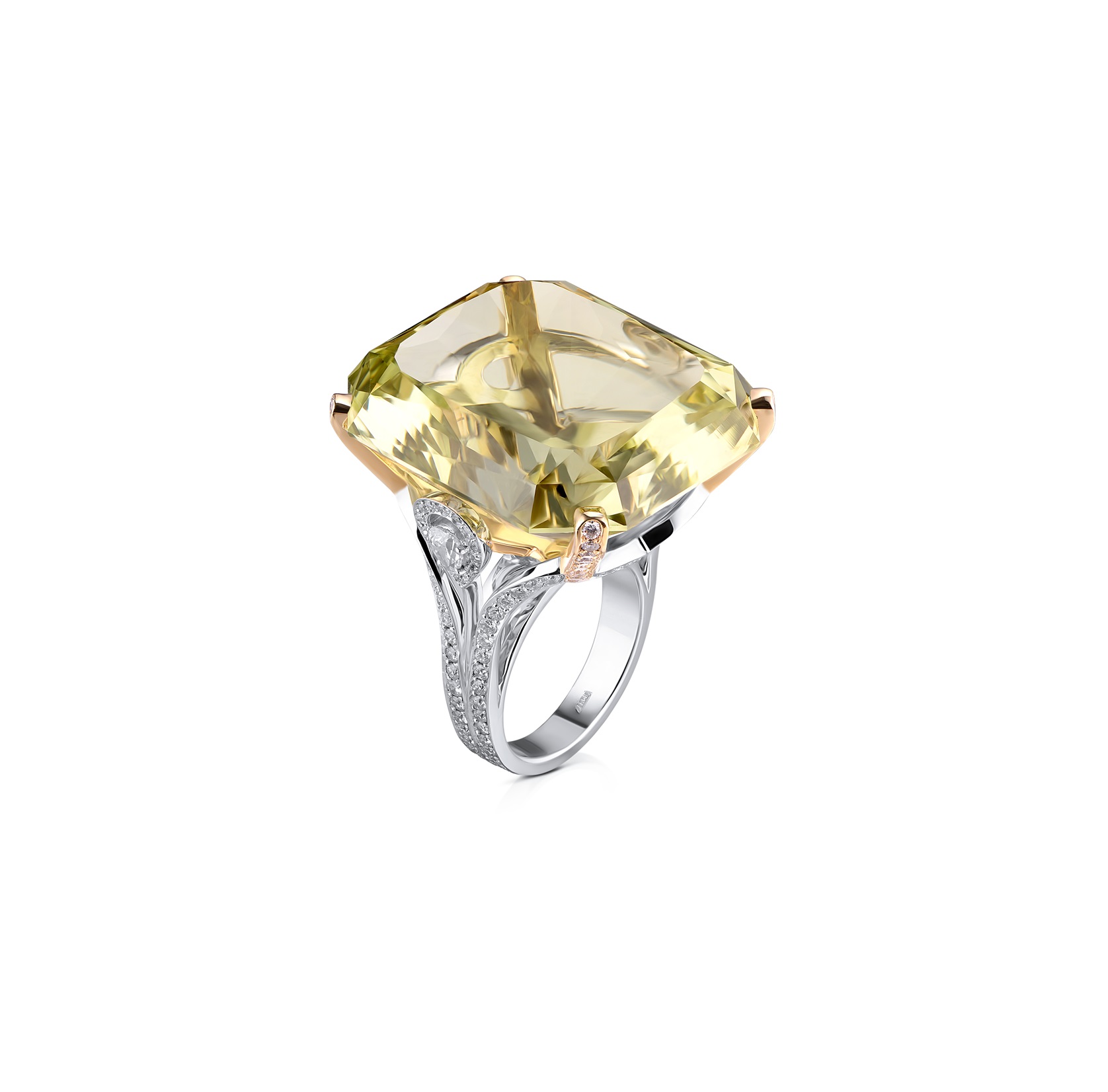 Кольцо с бриллиантом No Name  с бериллом 91,7ct