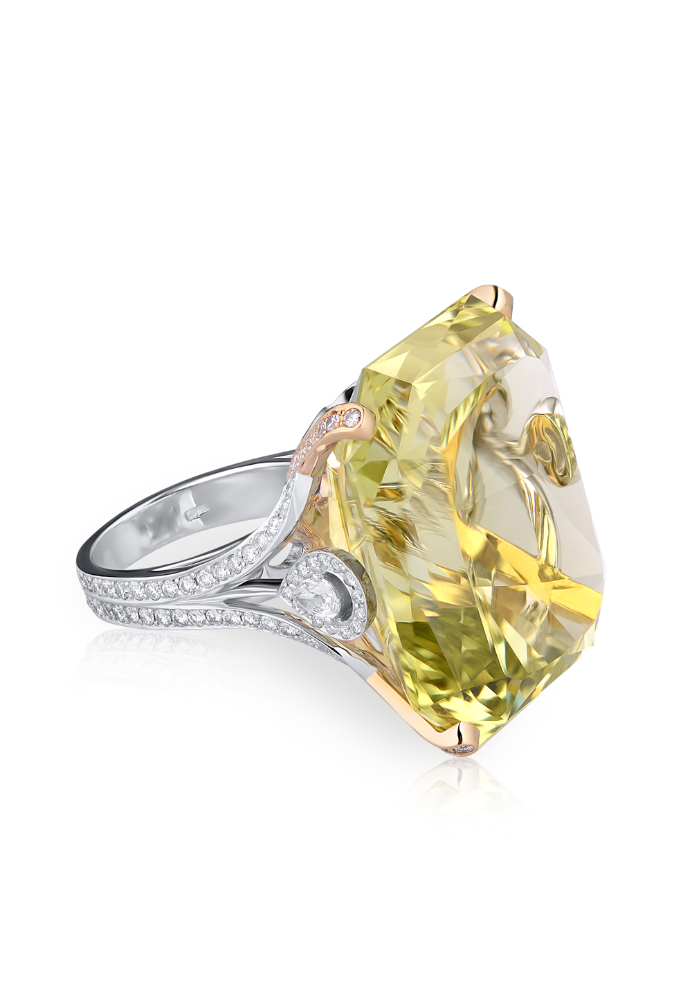 Кольцо с бриллиантом No Name  с бериллом 91,7ct