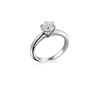 Кольцо с бриллиантом No Name  1,15ct M/SI2