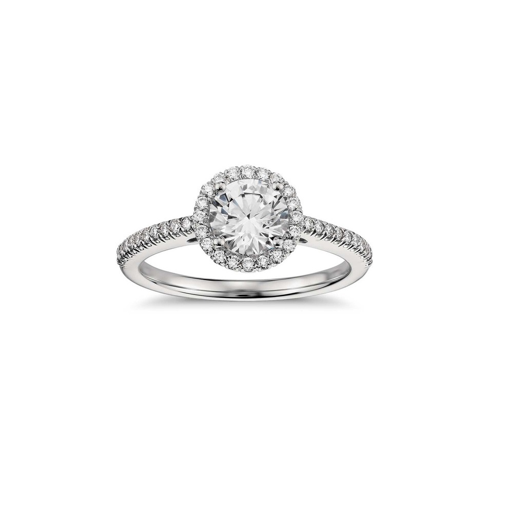 Кольцо с бриллиантом No Name  1,10ct N/SI2
