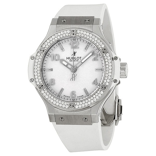 Часы Hublot Big-bang steel white diamonds 38-mm 361.SE.2010.RW.1104