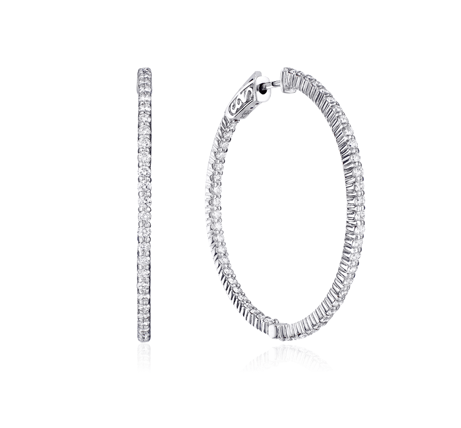 Серьги RalfDiamonds  с бриллиантами 5,30 ct I-J/I2