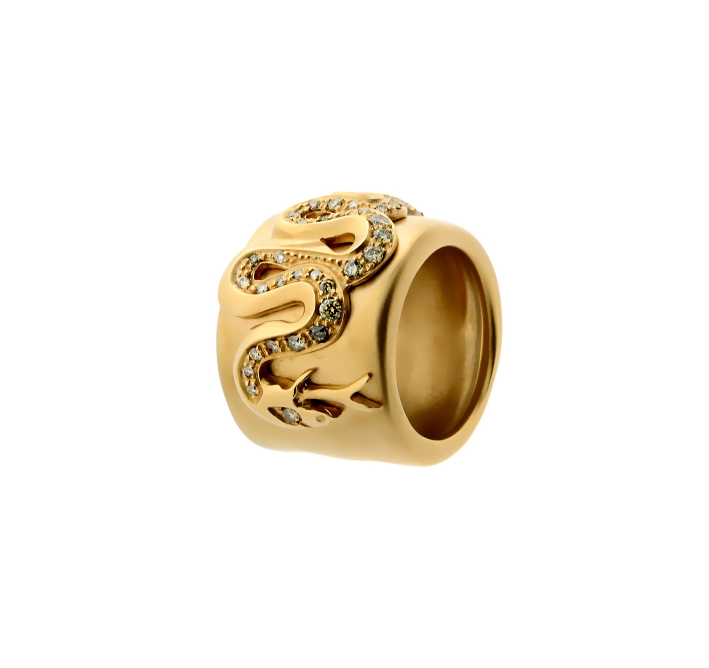 Кольцо с бриллиантом Pomellato  Diamond Gold Snake