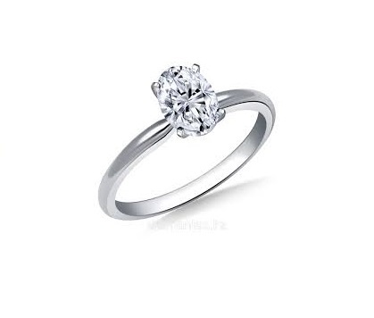 Кольцо с бриллиантом No Name  1,01ct G/VS2