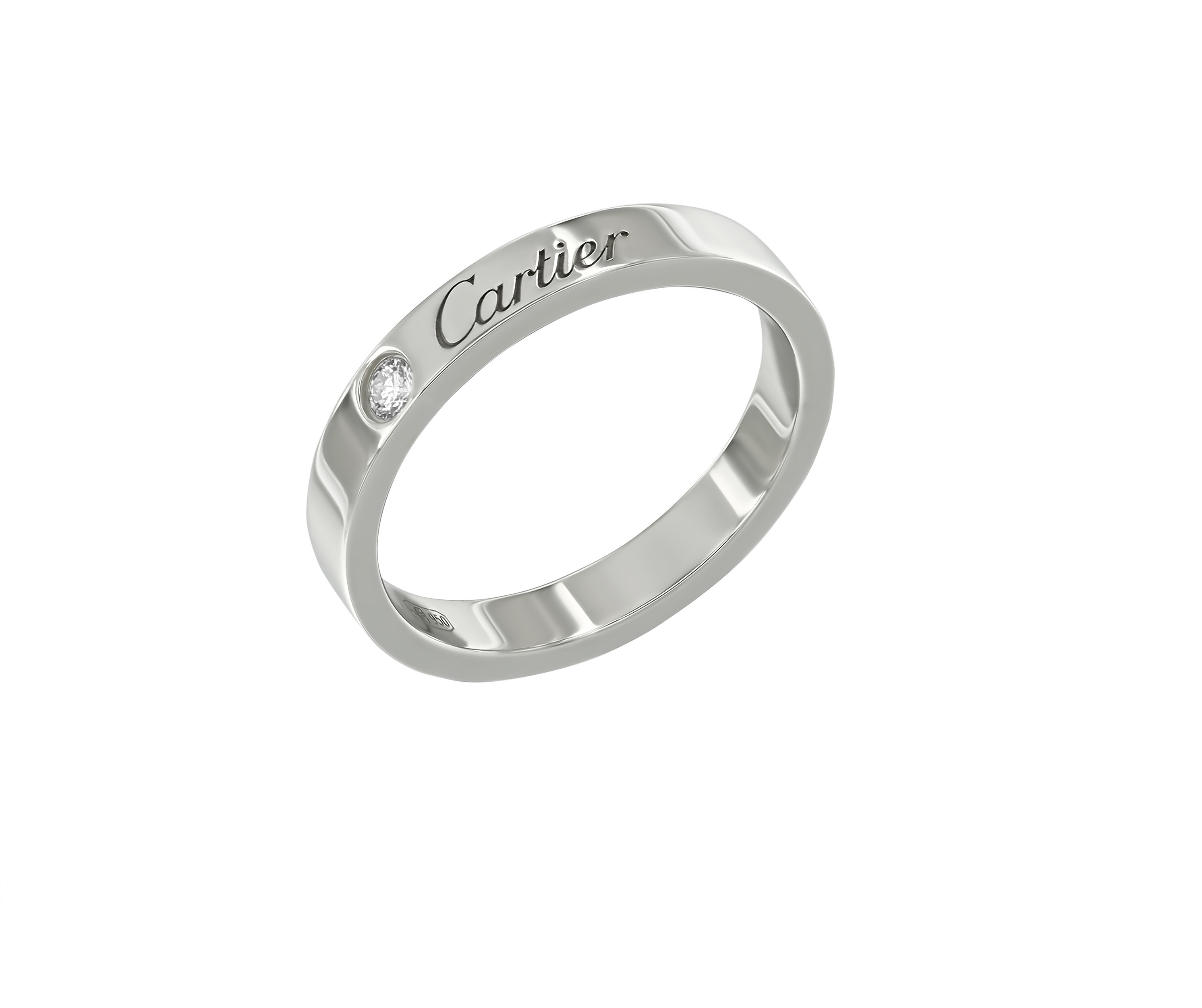 Кольцо с бриллиантом Cartier  de