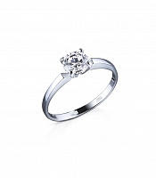 Кольцо с бриллиантом No Name  0,50ct F/VS2
