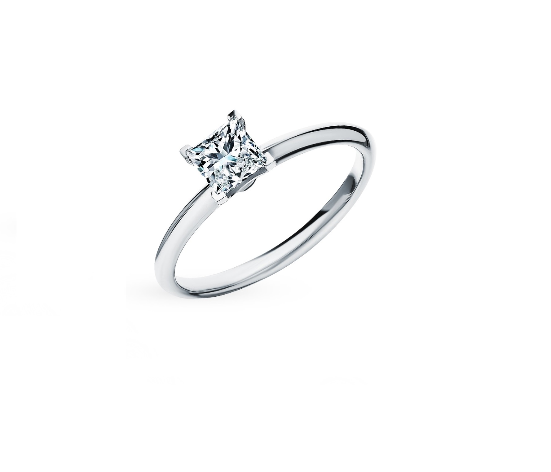 Кольцо с бриллиантом No Name  0,55 ct. G/VS1