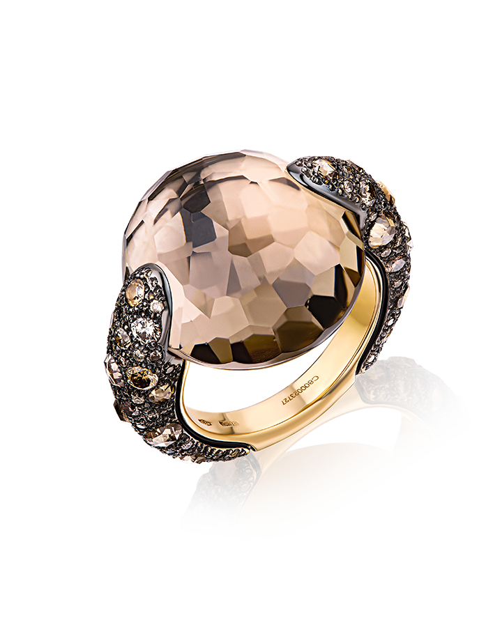 Кольцо с бриллиантом Pomellato  Tango Collection Smokey Quartz