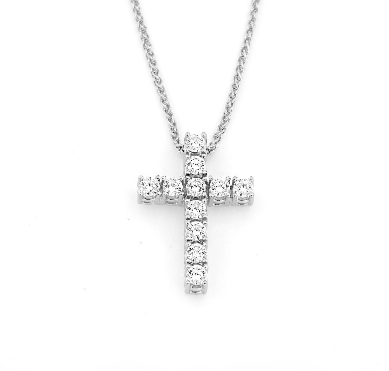 Крест No Name подвеска с бриллиантами 1,70ct
