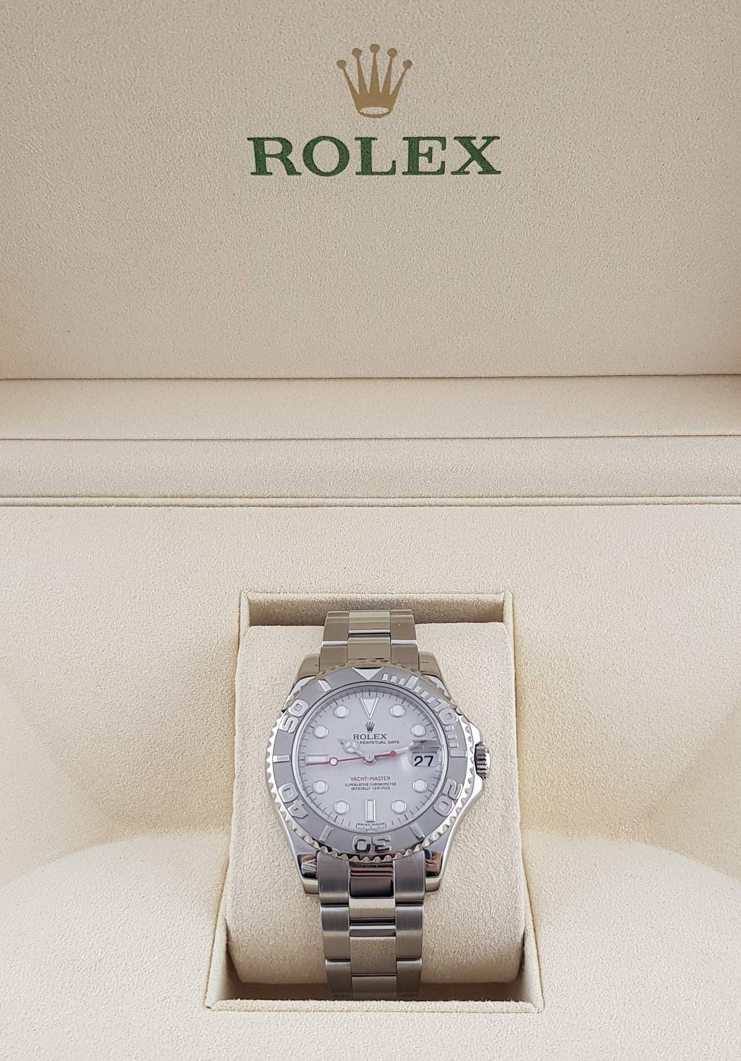 Часы Rolex Yacht-Master 35 Platinum and Steel 168622