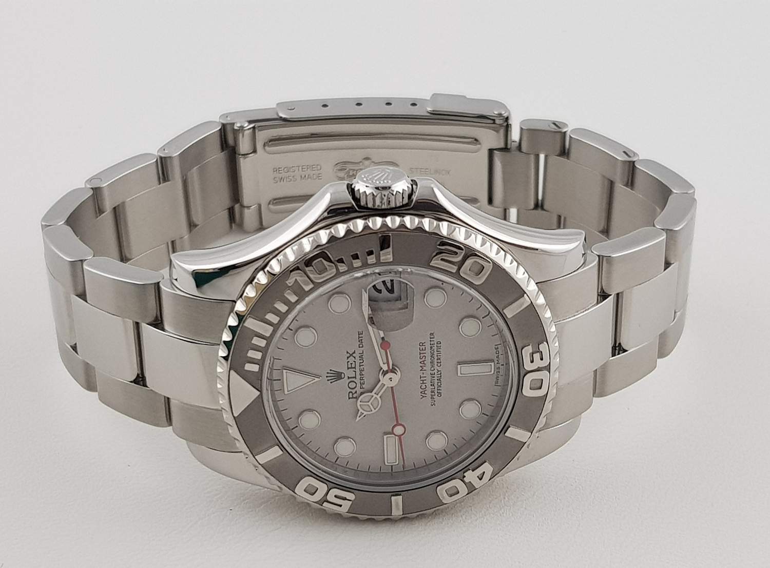 Часы Rolex Yacht-Master 35 Platinum and Steel 168622