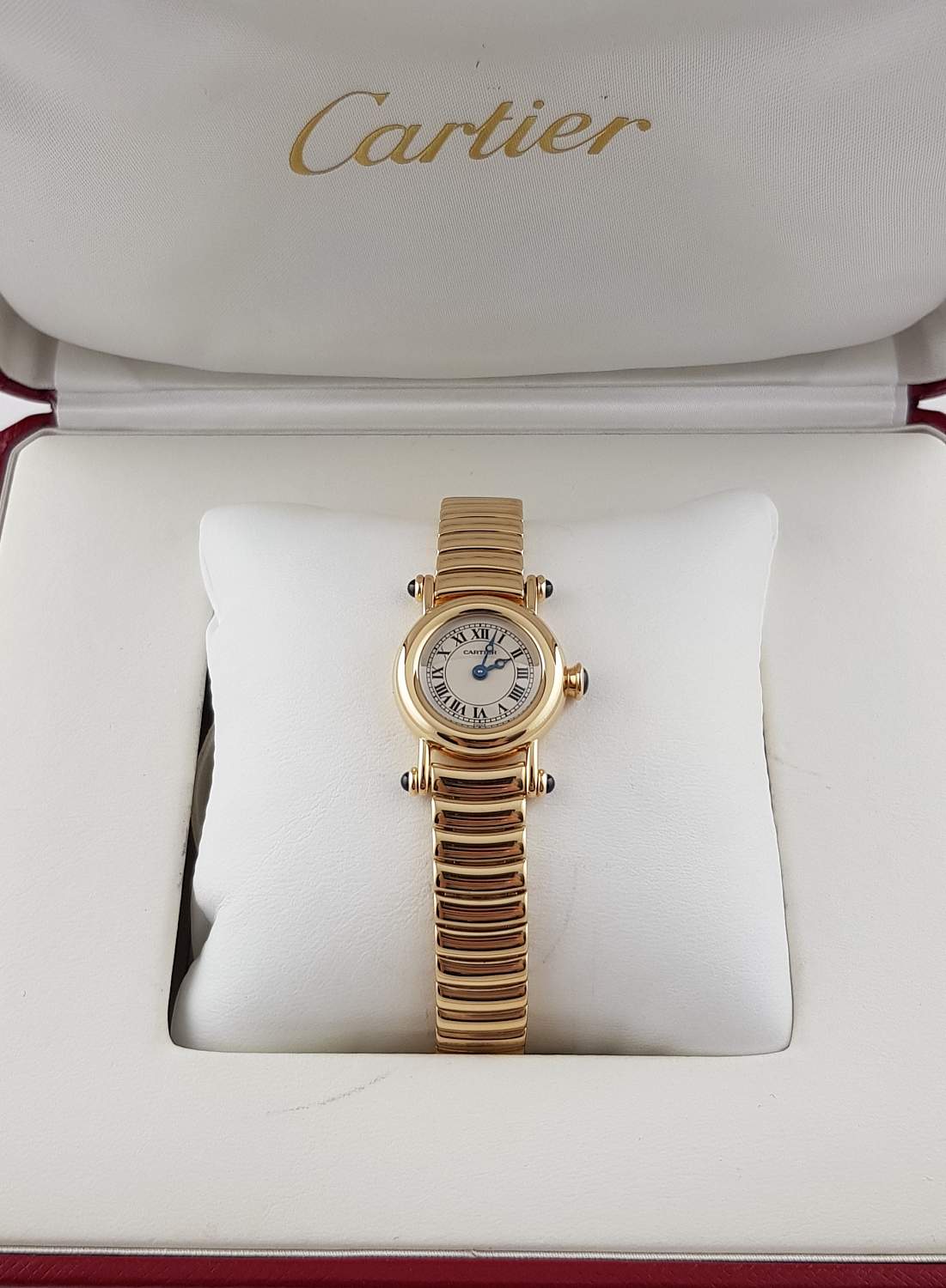 Часы Cartier Diabolo Lady 18k Yellow Gold Quartz Papers Bj-1995 Bj-1995