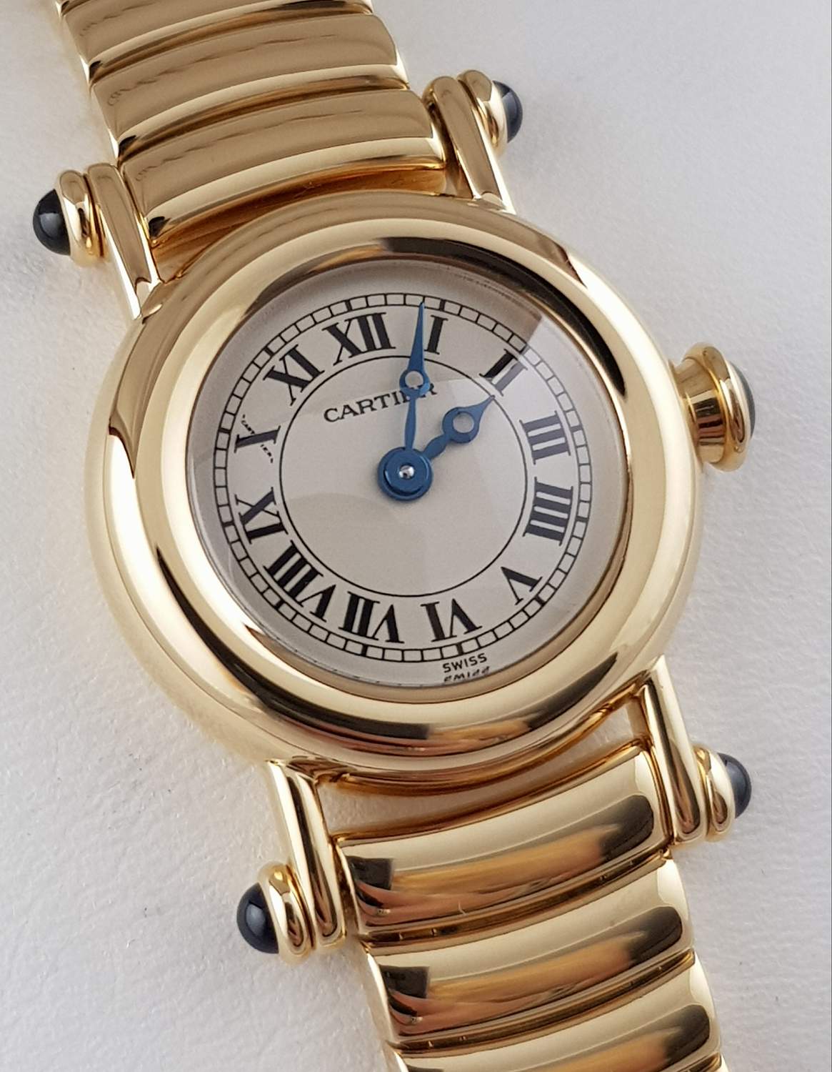 Часы Cartier Diabolo Lady 18k Yellow Gold Quartz Papers Bj-1995 Bj-1995