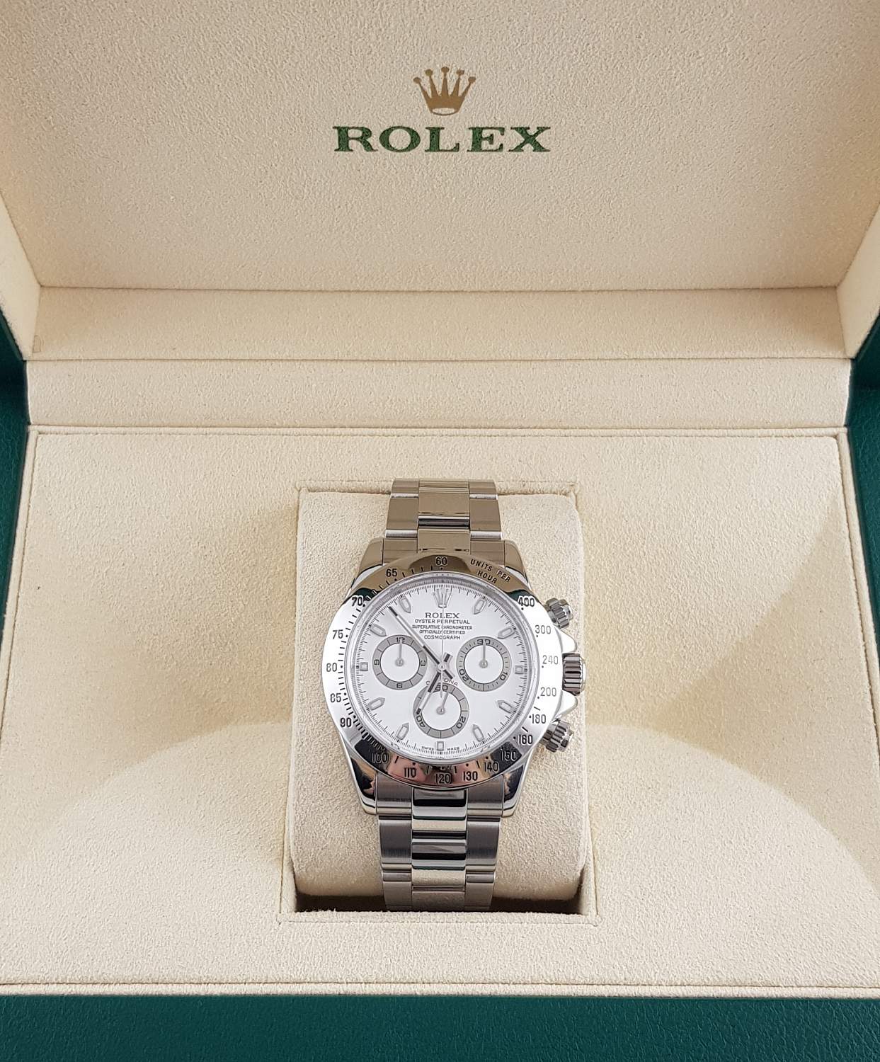Часы Rolex Daytona Cosmograph White Dial Stainless Steel 116520