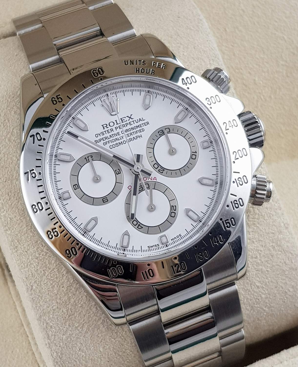 Часы Rolex Daytona Cosmograph White Dial Stainless Steel 116520