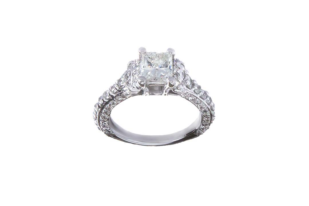 Кольцо с бриллиантом No Name  1,11ct I/I1