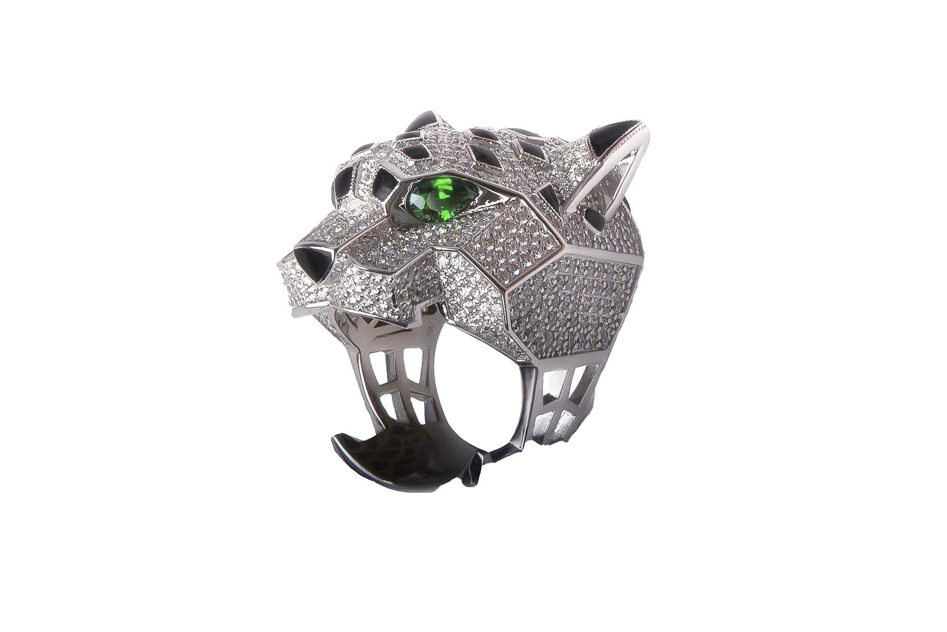 Кольцо с бриллиантом No Name  в стиле Cartier
