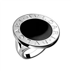 Кольцо Bvlgari  White Gold & Onyx Ring
