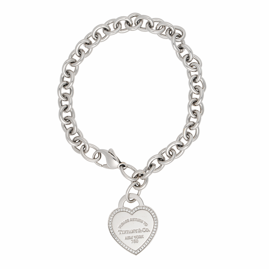 Браслет Tiffany & Co  с подвеской в форме сердца