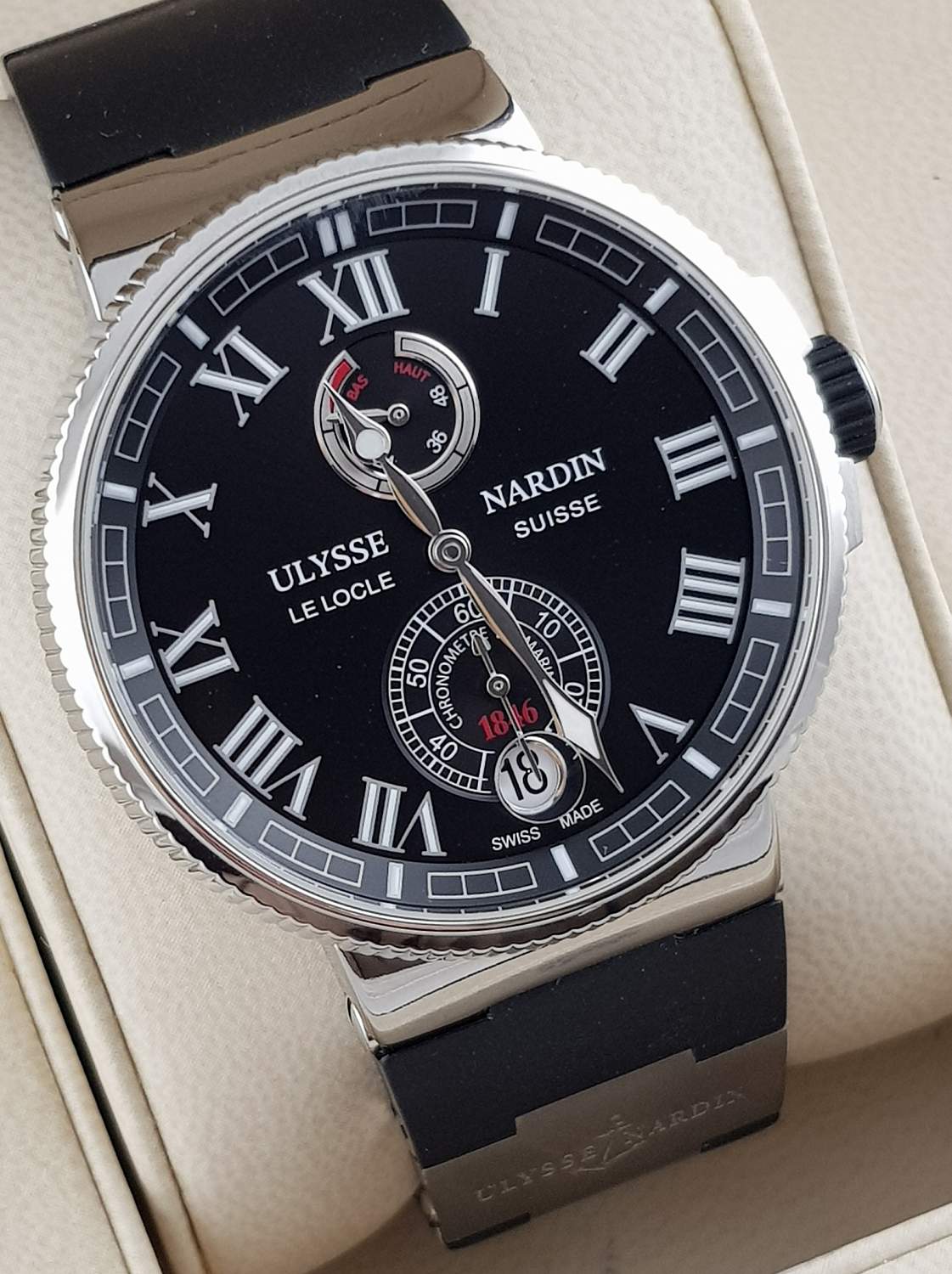 Часы Ulysse Nardin Marine Chronometer Manufacture 1183-126-3/42